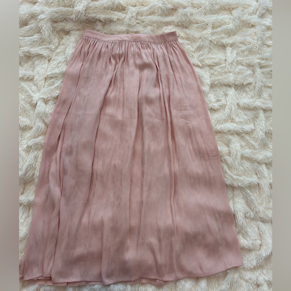 Avec Les Filles Blush Button-Down Midi Skirt - Picture 4 of 4